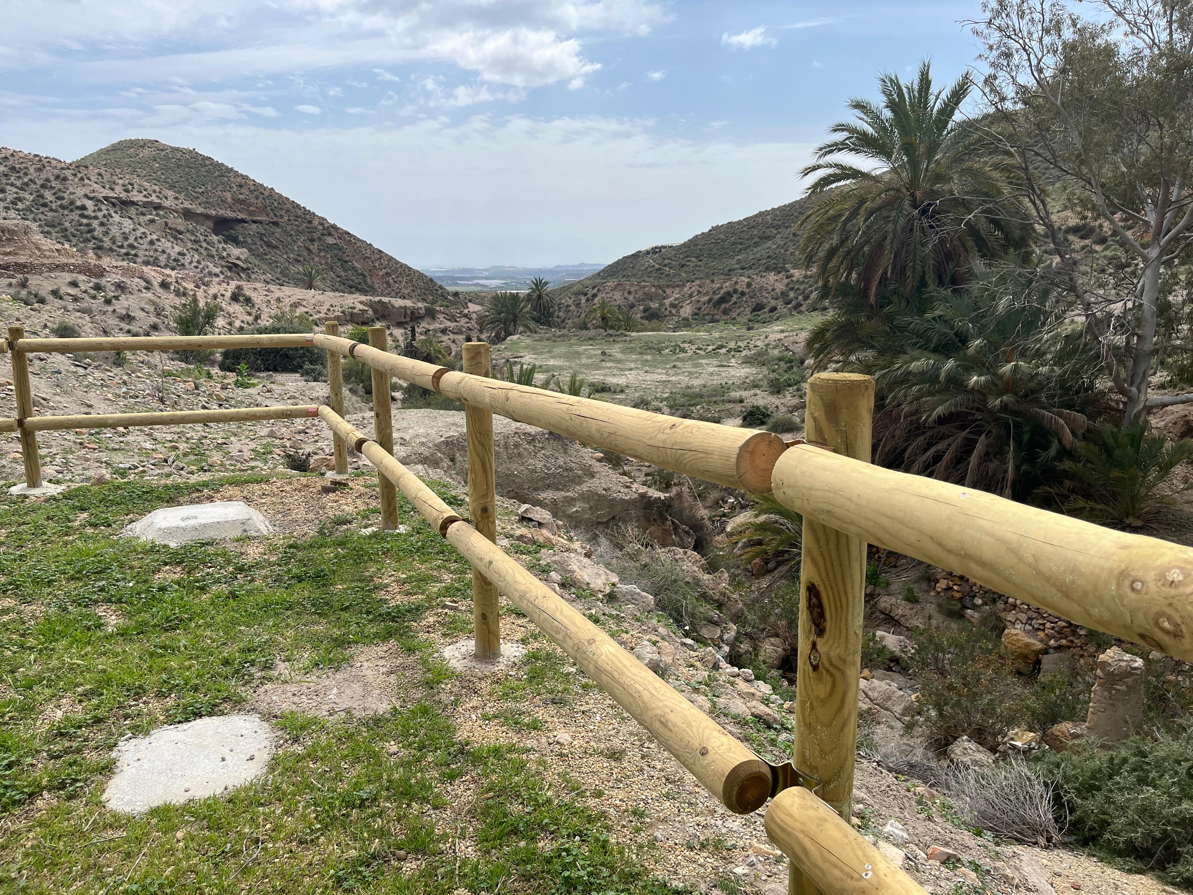 Obras de adecuación del nuevo sendero de acceso al yacimiento de Fuente Álamo